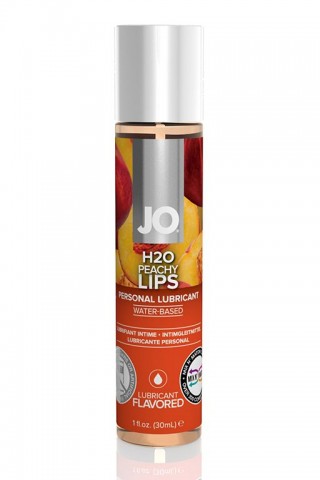 Лубрикант с ароматом персика JO Flavored Peachy Lips - 30 мл.