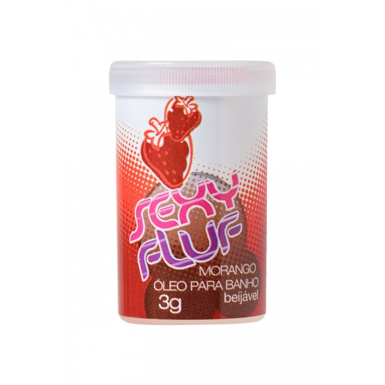 Масло для ванны и массажа INTT SEXY FLUF с ароматом клубники - 2 капсулы (3 гр.)