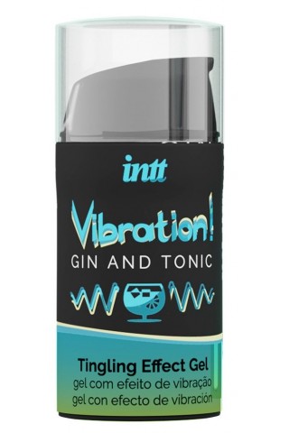 Жидкий интимный гель с эффектом вибрации Vibration! Gin & Tonic - 15 мл.