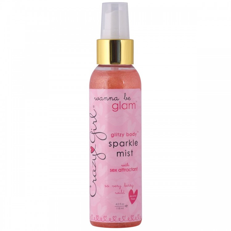 Феромоновый мист Crazy Girl So Very Berry Wild с розовыми блестками - 118 мл.