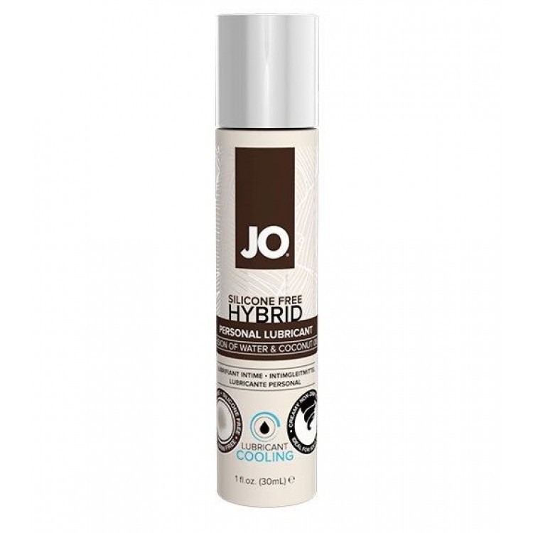 Водно-масляный лубрикант с охлаждающим эффектом JO Silicone free Hybrid Lubricant COOLING - 30 мл.