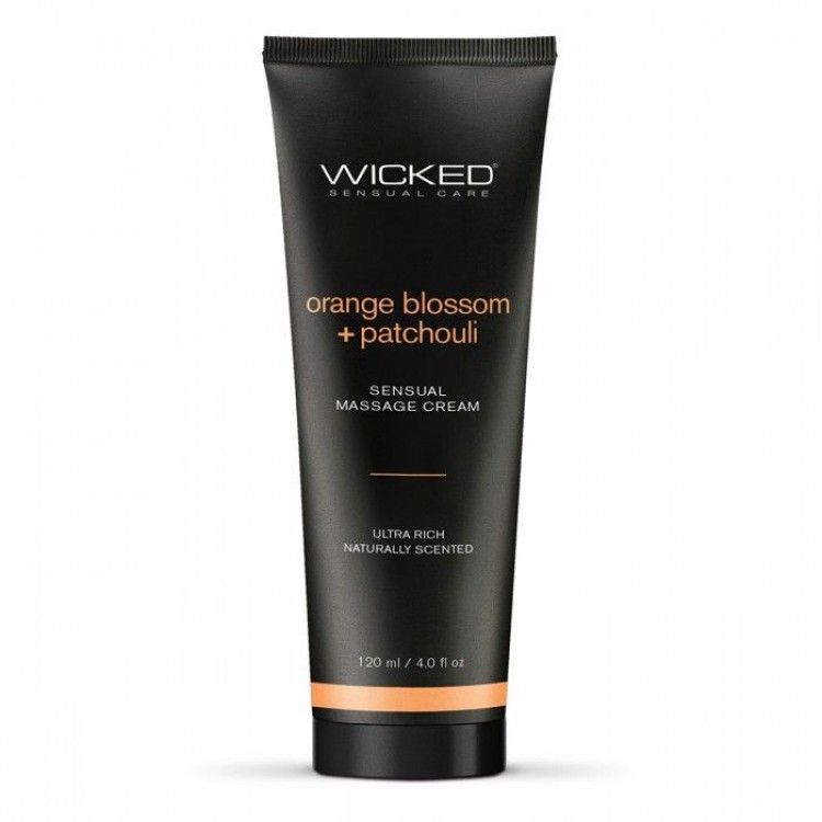 Массажный легкий крем WICKED Orange Blossom plus Patchouli - 120 мл.