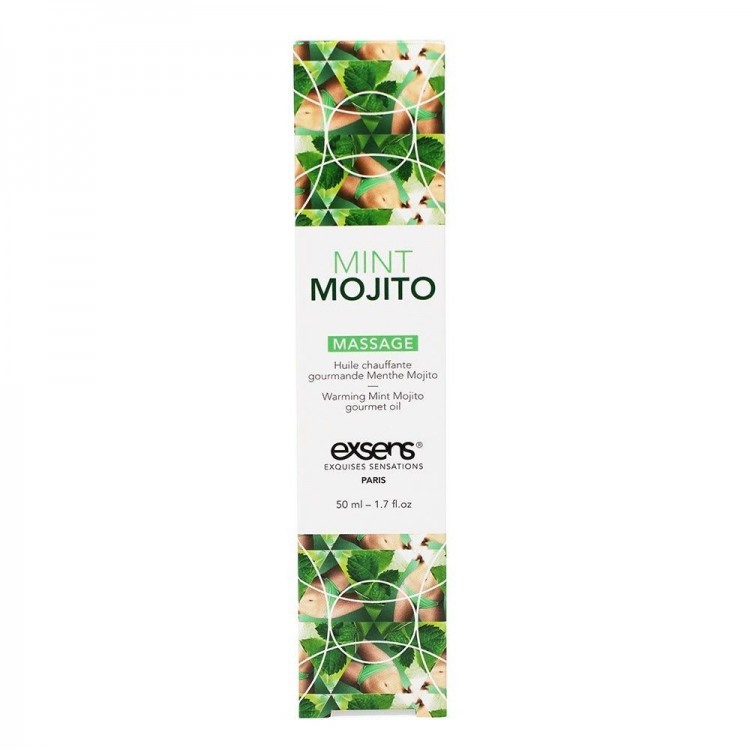 Разогревающее массажное масло с ароматом мохито Gourmet Mint Mojito - 50 мл.