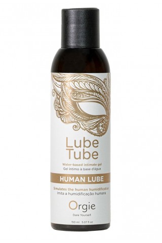 Интимный гель на водной основе Lube Tube Human Lube - 150 мл.