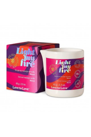 Массажная свеча Light My Fire Monoi с ароматом моной - 65 гр.