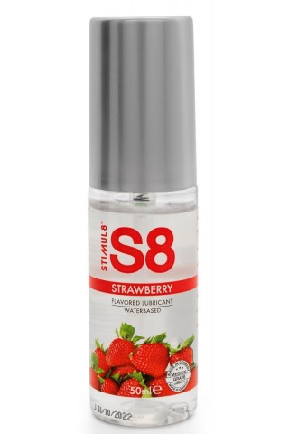 Лубрикант S8 Flavored Lube со вкусом клубники - 50 мл.