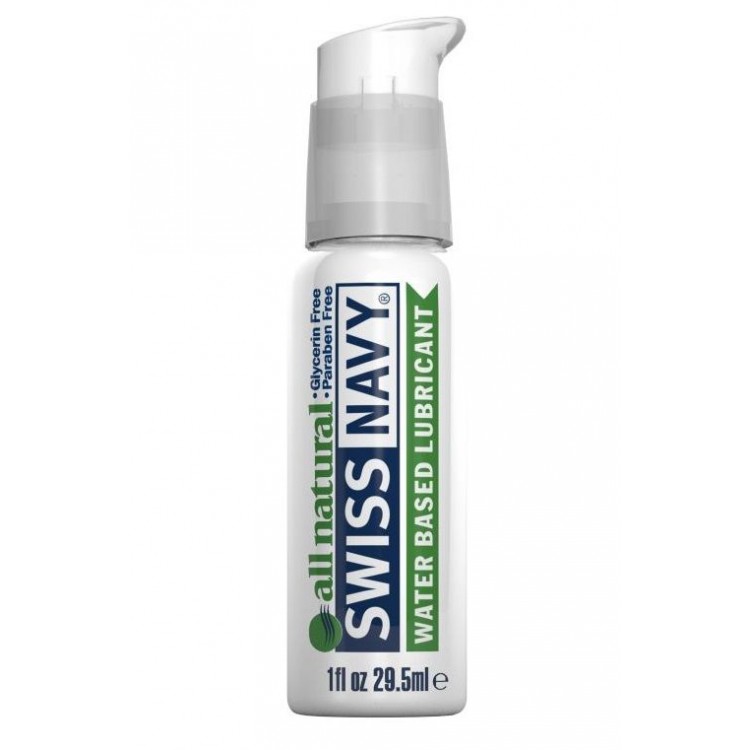 Гипоаллергенный лубрикант Swiss Navy All Natural Water Base Lubricant - 29,5 мл.