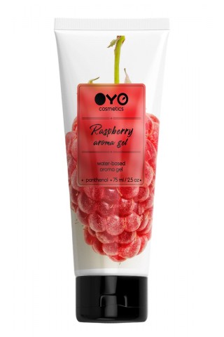 Лубрикант на водной основе OYO Aroma Gel Raspberry с ароматом малины - 75 мл.