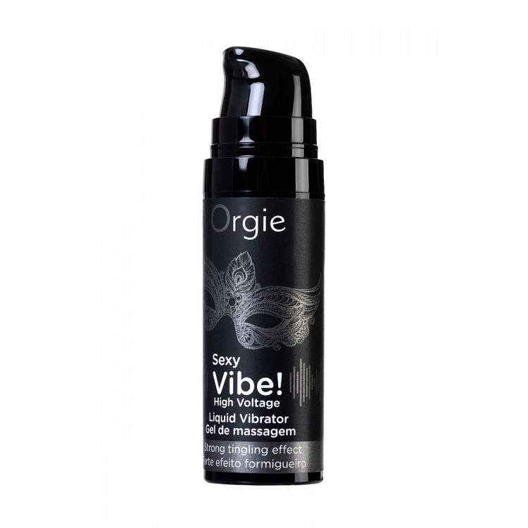 Гель для массажа ORGIE Sexy Vibe High Voltage с эффектом вибрации - 15 мл.