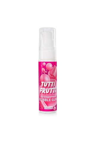 Интимный гель на водной основе Tutti-Frutti Bubble Gum - 30 гр.