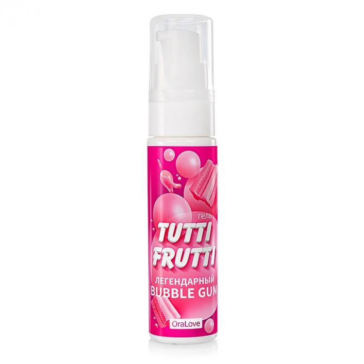 Интимный гель на водной основе Tutti-Frutti Bubble Gum - 30 гр.