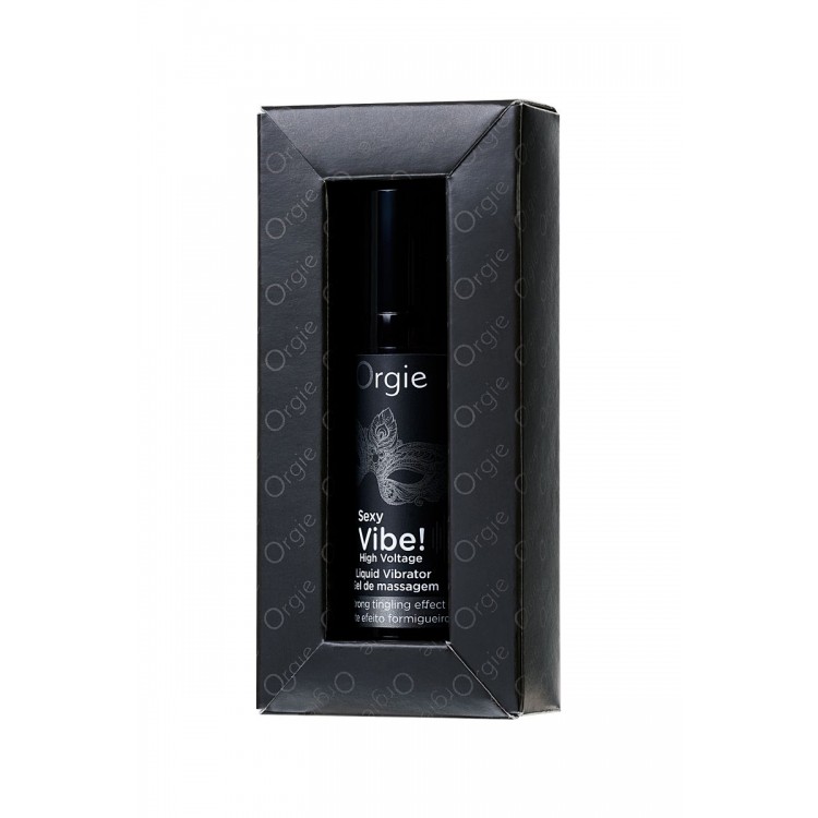 Гель для массажа ORGIE Sexy Vibe High Voltage с эффектом вибрации - 15 мл.
