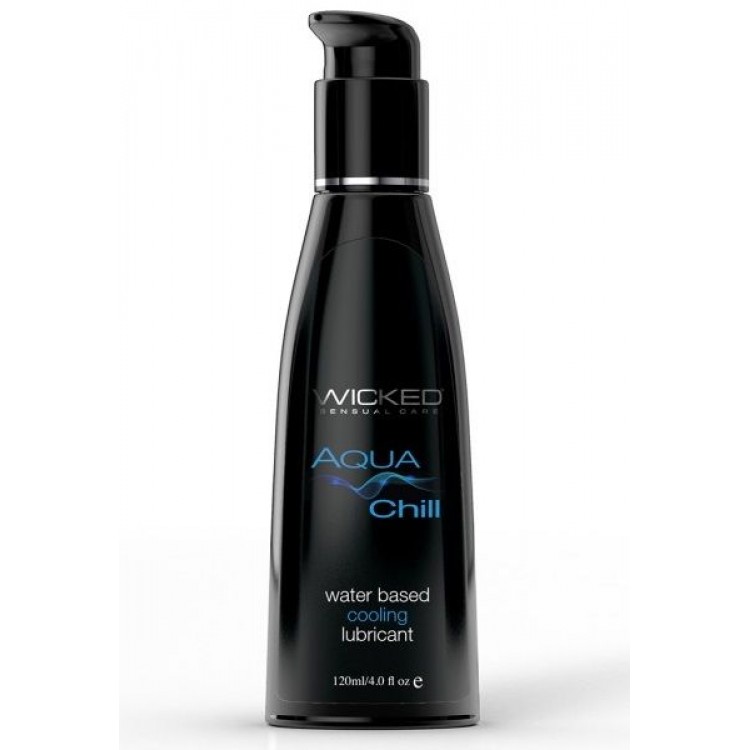 Охлаждающий лубрикант на водной основе Wicked AQUA CHILL - 120 мл.