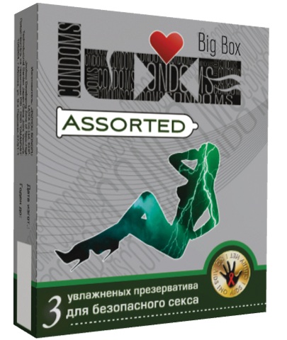 Купить Презервативы LUXE Assorted с различным рельефом - 3 шт. в ...